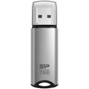 Silicon Power Marvel - M02 256GB Pendrive USB 3.2 Gen 1 Silver, Built-in straphole, Aluminum housing