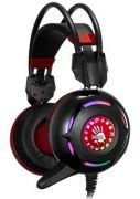 Наушники микрофон игровые Bloody G300-Black Red <20Hz-20kHz, 32 Om, 100dB (1KHz), 2.2m>