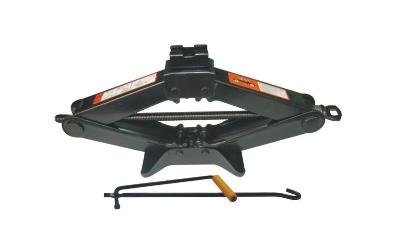 Домкрат механический "ромб" с резиновой накладкой 2т (h min 120мм, h max 413мм, L-440мм) ROCKFORCE RF-113 19507