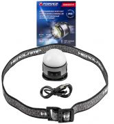 Фонарь налобный аккумуляторный с налобной лентой многофункциональный (7 реж. раб, аккум. 500мАч, 250 58488 F-CAM4051P