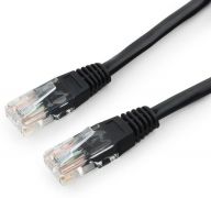 Патч-корд UTP Cablexpert PP12-0.5M/BK кат.5e, 0.5м, литой, многожильный (синий)