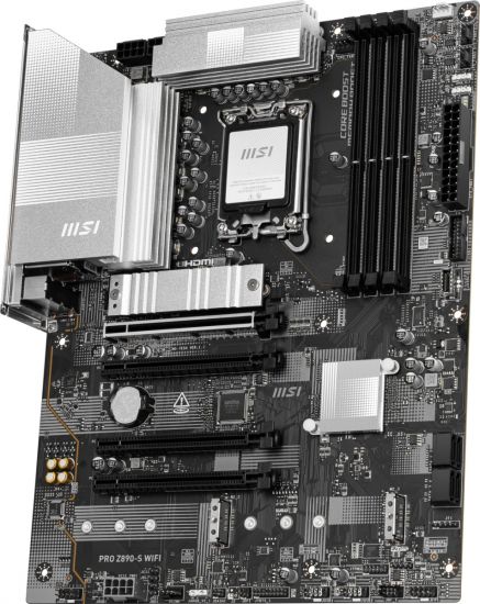 Материнская плата MSI PRO Z890-S WIFI LGA1851 4xDDR5 6xSATA3 RAID 4M.2 HDMI DP ATX