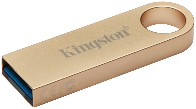 Флэш-накопитель Kingston 256Gb USB3.2 Gen1 Data Traveler SE9 (Gold Metal Case)