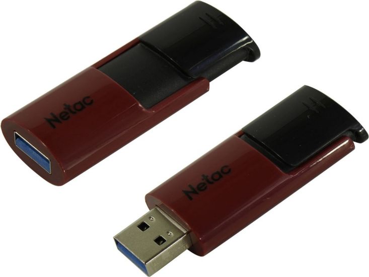 USB Флеш 16GB 3 Netac U182/16GB черный-красный