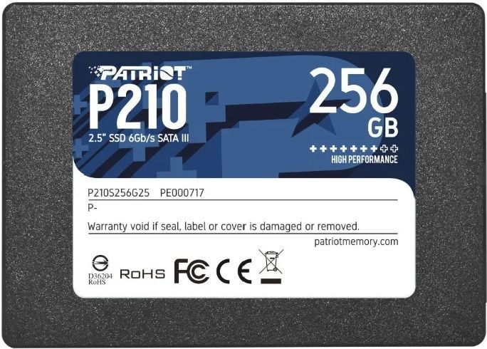 Накопитель SSD 2.5" SATA III Patriot  256GB P210 530/460 P210S256G25