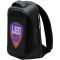 LEDme backpack, animated backpack with LED display, Polyester TPU material, Dimensions 42*31.5*15cm, LED display 64*64 pixels, black