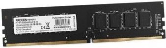 Оперативная память 16GB DDR4 2400MHz  AMD Radeon R7 Performance DIMM  PC4-19200, Non-ECC, CL16, 1,2V, R7416G2400U2S-U RTL