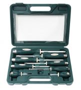 Набор отверток силовых магнитных "Profi",8 предметов(SL:5.5х100,6.5х125,8.0х150,9.5х175,6.5х38мм; PH:1х75,2х38,2х100,3х125мм+магнит телескоп190-550мм)в кейсе ROCKFORCE RF-7008 26539