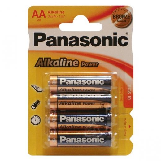 Батарейки Panasonic Alkaline Power LR6APB/4BP(S) AA 1,5V (Блистер, 4шт)(039273)(032984)(055815)