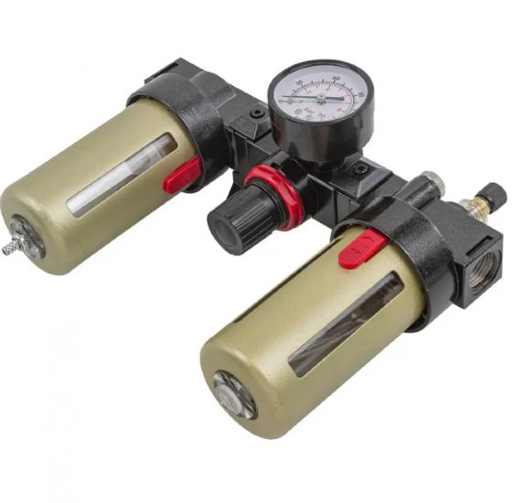 Блок подготовки воздуха с нижним расположением регулятора 1/2"(фильтр-регулятор+лубрикатор) 54422 FK-BC4000