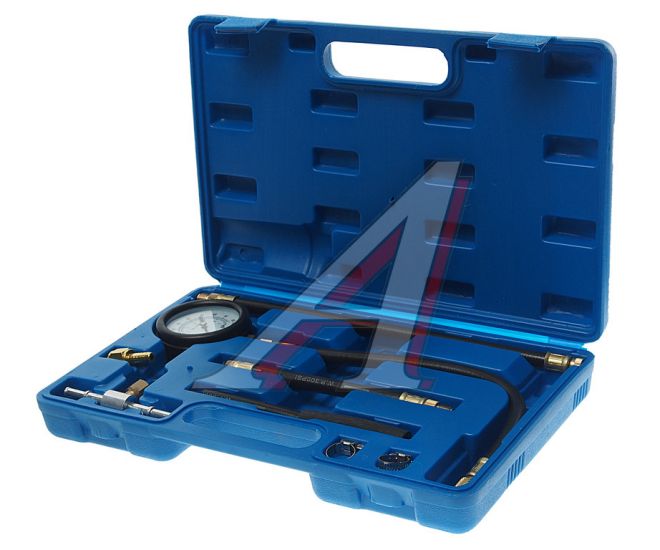 Набор для измерения давления топлива (0-7bar) 8 предметов в кейсе. ROCKFORCE RF-946G08 15671