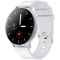 CANYON Badian SW-68, Smartwatch, Realtek 8762CK, 1.28''TFT 240x240px; RAM : 160KB,  Lithium-ion polymer battery, 3.7V 190mAh Include, Silver Zinc alloy middle frame + plastic bottom case+ white Silicone strap + silver strap buckle, 44.9x 10.9mm, stra