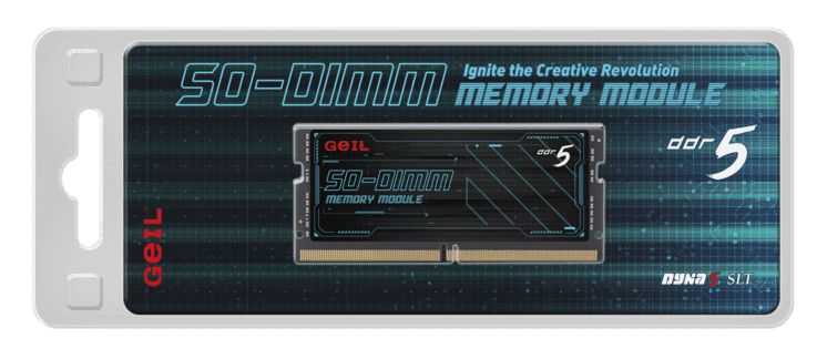 Оперативная память для ноутбука 16GB GEIL 4800MHz DDR5 SO-DIMM PC5-38400 40-40-40-77 1.1V GS516GB4800C40SC Retail pack