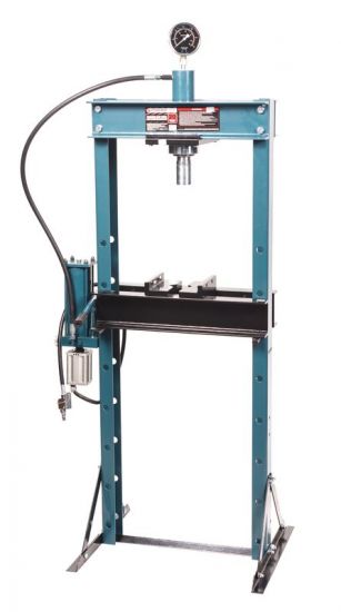 Пресс гидравлический с манометром напольный 20т, ручной/пневмо привод (раб. высота:0-910мм, раб. шир 15474 F-20002 BIG(из 2-х частей