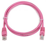 Патч-корд UTP Cablexpert PP12-2M/RO кат.5e, 2м, литой, многожильный (розовый)