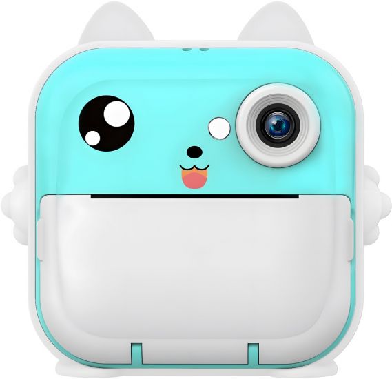 Фотоаппарат моментальной печати Leef LF-CAM-01 Blue/Цифровой/Термопечать/Подарок для детей (LF-CAM-01)