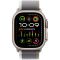 Apple Watch Ultra 2 GPS + Cellular, 49mm Titanium Case with Green/Grey Trail Loop - M/L,Model A2986
