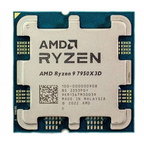 Процессор AMD Ryzen 9 7950X3D 4,2Гц (5,7ГГц Turbo) 16-ядер 32-потока, 16MB L2, 128MB L3, 120W, AM5 OEM 100-000000908