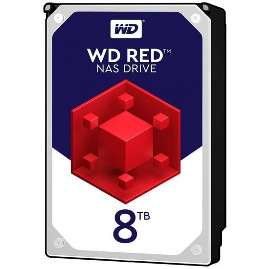 Жесткий диск для NAS систем HDD 8Tb Western Digital RED SATA 6Gb/s 3,5" 256Mb 5400rpm WD80EFAX,  Надежный диск, предназначенный для работы в системах NAS для дома и небольшого офиса,