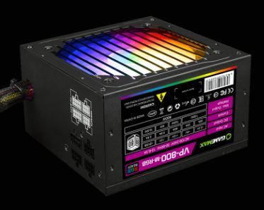 Блок питания ПК  500W GameMax VP-500-RGB-M <Модульный, 500W, APFC, 120mm, 4xSATA, 3x4PIN>