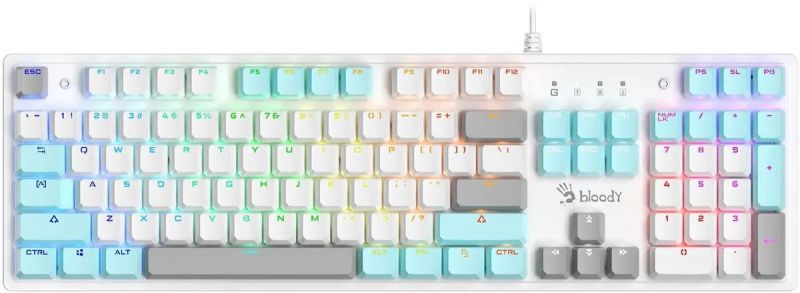 Клавиатура игровая Bloody S520N ICY WHITE