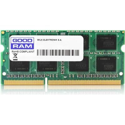 Оперативная память для ноутбука 4Gb DDR3 1600Mhz GOODRAM SODIMM PC3-12800 CL11 1,35V GR1600S3V64L11S/4G