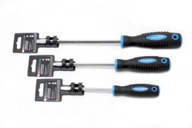 Отвертка шлицевая магнитная "Profi" S2 SL8.0х175мм, в пластиковом держателе Forsage F-70180175 27171