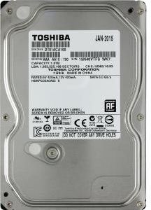 Жесткий диск HDD 1Tb TOSHIBA SATA 6Gb/s 7200rpm 32Mb 3.5" DT01ACA100