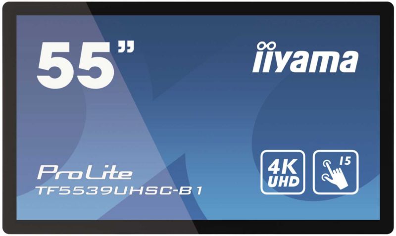 55" Touchscreen LCD monitor UHD 4K, VGA, 2xHDMI, DP, USB, open frame, PCAP, 3840x2160, 1A1DP2H, Face-up 55" Touchscreen LCD monitor UHD 4K, VGA, 2xHDMI, DP, USB, open frame, PCAP, 3840x2160, 1A1DP2H, Face-up