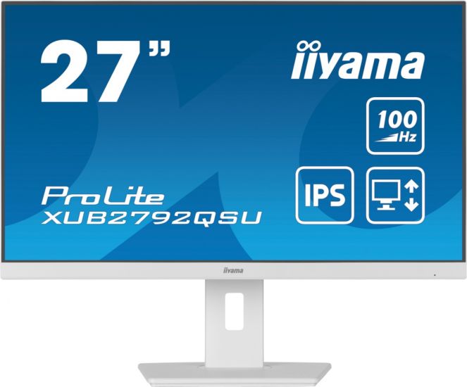Монитор LCD 27'' 16:9 2560х1440(WQHD) IPS,100Mhz,  nonGLARE, 250cd/m2, White
