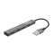Разветвитель Trust Halyx Aluminium 4-Port Mini USB Hub