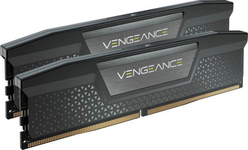 Corsair DDR5, 6000MT/s 32GB 2x16GB DIMM, Unbuffered, 40-40-40-77, Std PMIC, XMP 3.0, VENGEANCE DDR5 Black Heatspreader, Black PCB, 1.35V