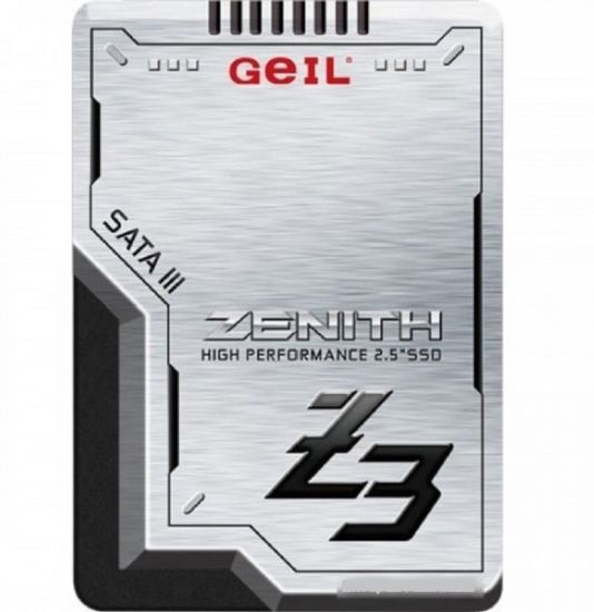 Твердотельный накопитель 128GB SSD GEIL GZ25Z3-128GP ZENITH Z3 Series 2.5” SSD SATAIII Чтение 520MB/s, Запись 470MB/s