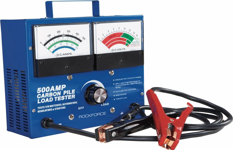 Тестер аккумуляторных батарей, генераторов и пускового тока аналоговый (12V,500А) ROCKFORCE RF-8309 47223
