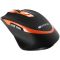 CANYON MW-13 2.4 GHz Wireless mouse ,with 6 buttons, DPI 800/1200/1600/2000/2400, Battery:AAA*2pcs ,Black-Orange 77.4*120.6*40.5mm 79g,