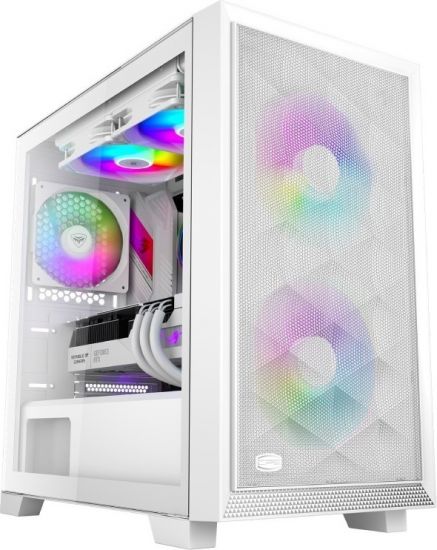 Корпус PCCooler C3D310 ARGB WH mATX/ITX 2x3.5", 2x2.5", USB3.0, 2xUSB2.0,  2xFAN ARGB included,  White