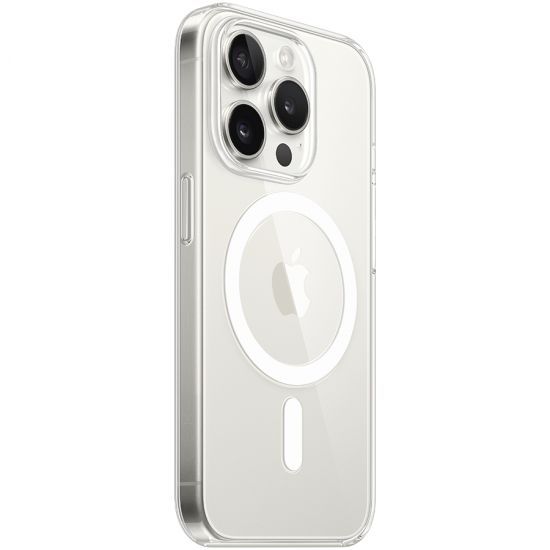 Чехол Apple Clear Case MagSafe для Apple iPhone 15 Pro прозрачный