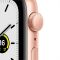 Apple Watch SE GPS, 44mm Gold Aluminium Case with Pink Sand Sport Band - Regular, Model A2352
