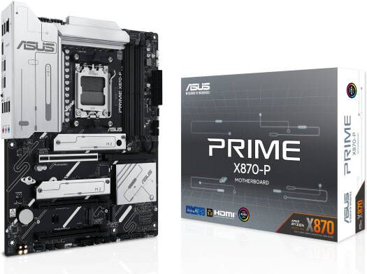 Сист.плата ASUS PRIME X870-P, X870, AM5, 4xDIMM DDR5, 3xPCI-E x16, 4xM.2, SATA, HDMI, 2xUSB 4.0, BOX