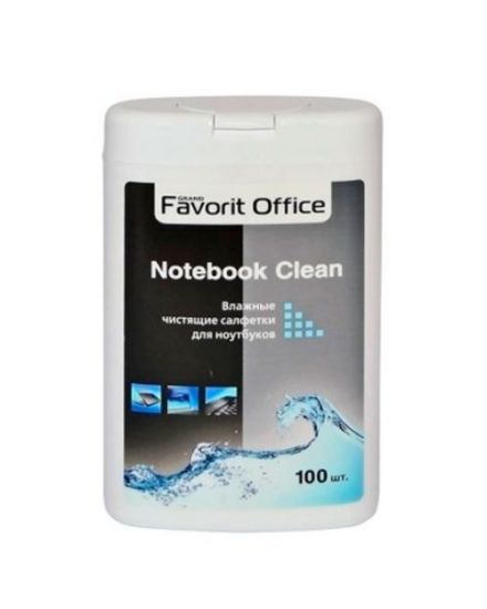 F430029 "FAVORIT OFFICE" Notebook Clean Влажные салфетки для Ноутбуков (фляга - 100 шт) /