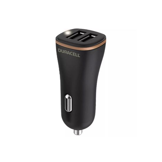 Автомобильное зарядное устройство Duracell DR6010A 30W QC 3.0 2хUSB-A Черный