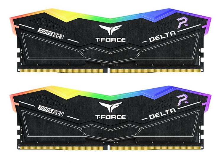 Оперативная память 64GB Kit (2x32GB) 6000MHz DDR5 Team Group DELTA RGB CL38 UD-D5 CL38-46-46-84 1.35V FF3D564G6000HC38JDC01 Black