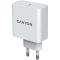 CANYON H-65, GAN 65W charger  Input:  100V-240V Output: 5.0V3.0A /9.0V3.0A /12.0V-3.0A/ 15.0V-3.0A /20.0V3.25A , Eu plug, Over- Voltage ,  over-heated, over-current and short circuit protection Compliant with CE RoHs,ERP. Size: 53*53*29mm, 110g, Whit
