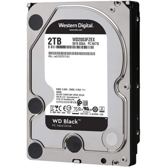 Жесткий диск HDD 2 Tb SATA 6Gb/s Western Digital Black WD2003FZEX, 7200rpm, 64Mb