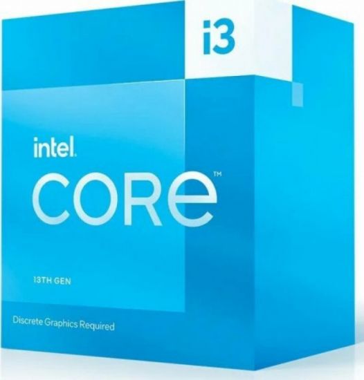 CPU Intel Core i3-13100F Base 3,4GHz(EC), Performance 4,5GHz(PC), Max Turbo 4,5GHz, Cache 12Mb, 4/8 Raptor Lake, Base TDP 60W, Turbo TDP 89W, FCLGA1700 w/o cooler, BOX (BX8071513100F)