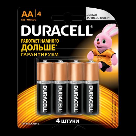 Батарейка Duracell Battery Basic AAx4 (052536)(115996)