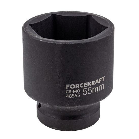 Головка ударная 55мм 1" 6гр. Forcekraft FK-48555 56363