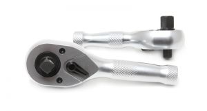 Трещотка реверсивная короткая двухсторонняя с накаткой 3/8"-1/2" (72зуб., L-130мм) ROCKFORCE RF-803344 19938