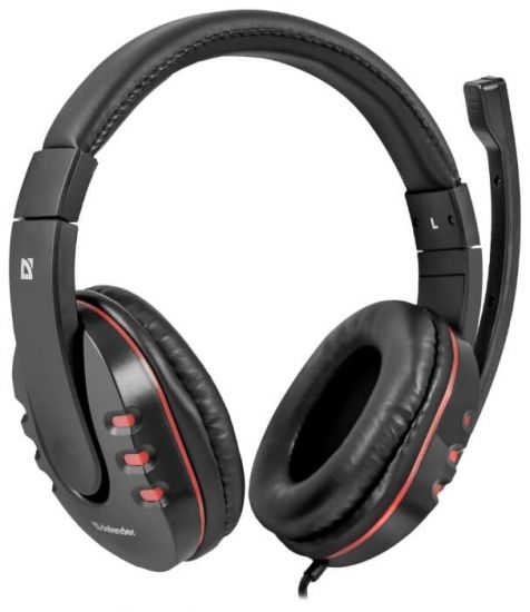 Игровая гарнитура стерео Defender Warhead G-160 черный, кабель 2,5 м, НОВИНКА!