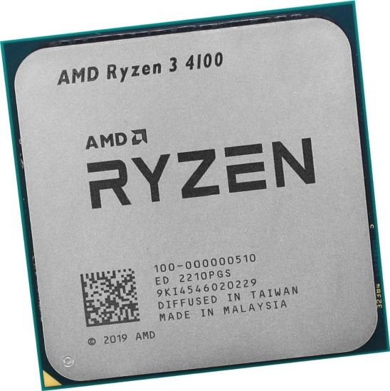 AMD CPU Desktop Ryzen 3 4C/8T 4100 (3.8/4.0GHz Boost,6MB,65W,AM4) Box